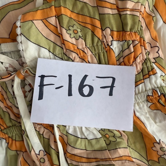 Wild Fable Women’s Pastel Yellow Leaf Floral Tiered Dress Size XS - Picture 8 of 8